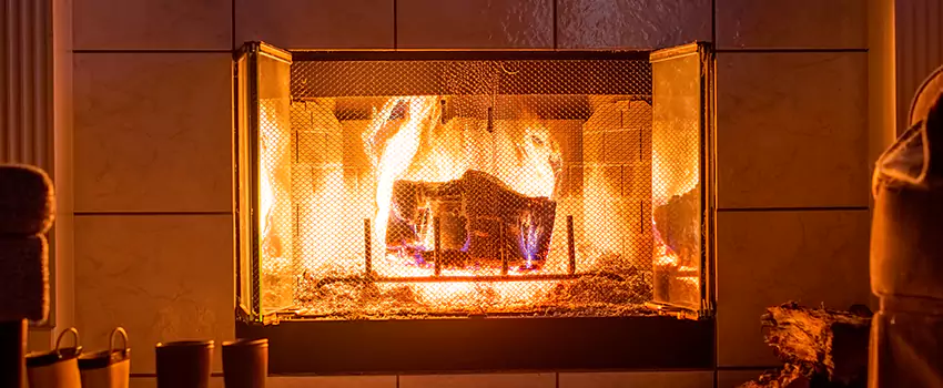Mendota Hearth Landscape Fireplace Installation in Homer Glen, Illinois